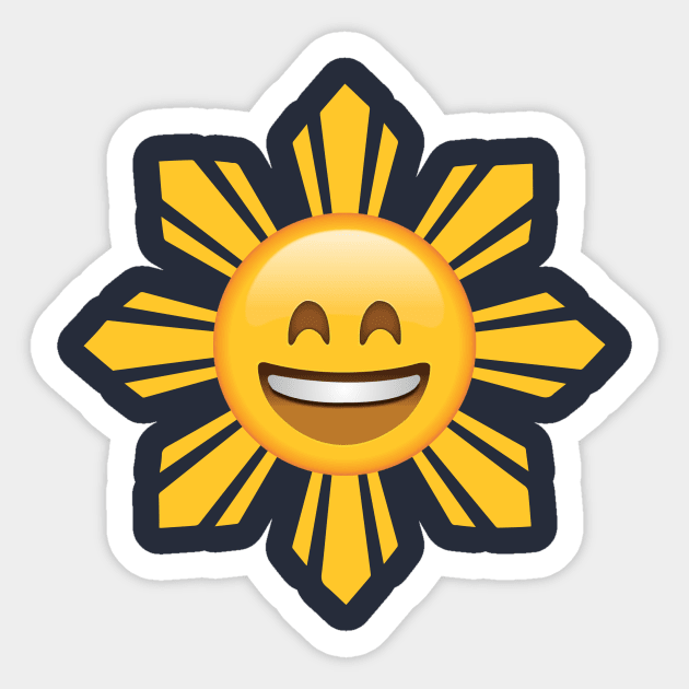 Philippines Flag Sun Smiling Laughing Face Emoji Sticker by SkarloCueva